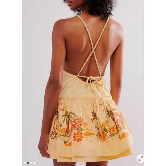 NWOT Free People Deserted Island Mini Dress - Picture 2 of 8